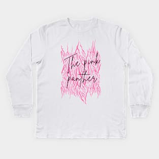 Pink Panther Kids Long Sleeve T-Shirt